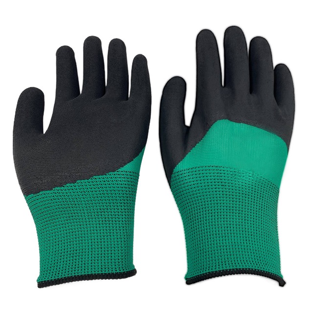 Agricultural Garden Rubber Coated Protective Work Gloves