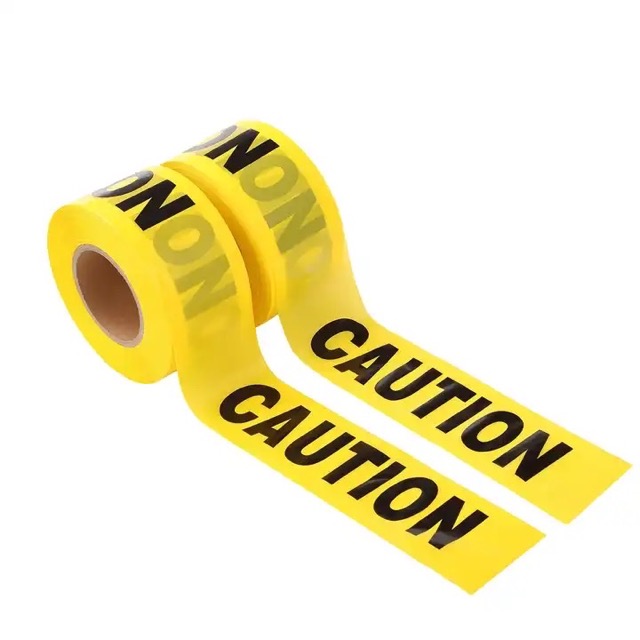 Customize PE Warning Caution Tape Yellow Non Adhesive Barricade Tape