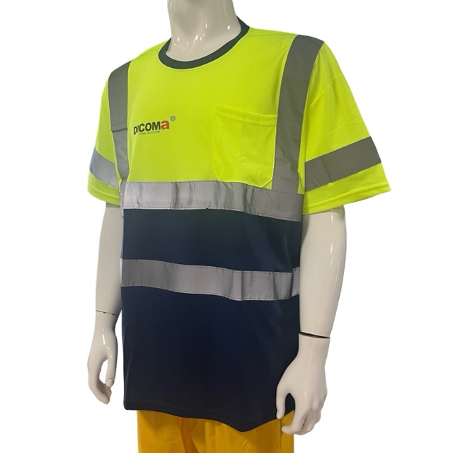 Summer Breathable Reflective T Shirt Outdoor Work Sports Safety T-Shirt