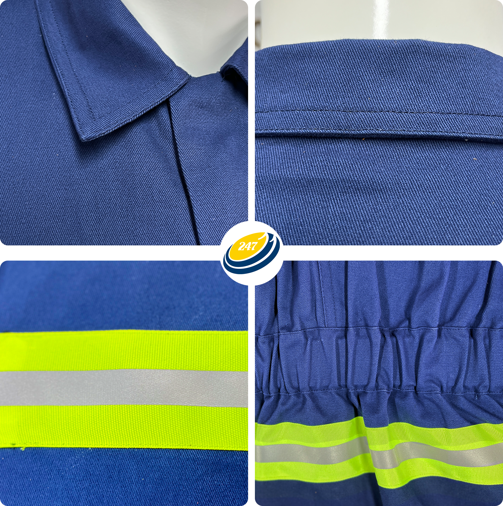 High Visibility Reflective Customized Safety Work Coverall Safety Workwear Work Suit for Industrial Workers
