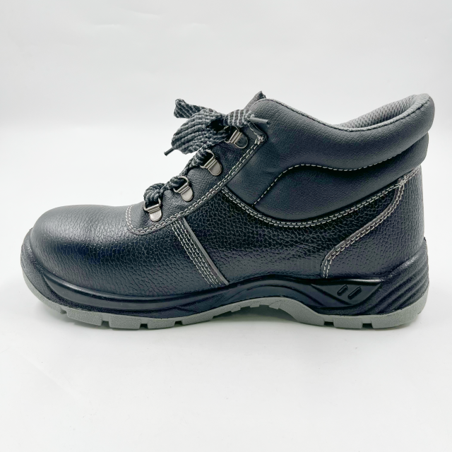  Industrial Construction Cow Leather Work Boots Security Work Slip Resistant Safety Boots For Men