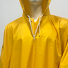 Yellow Adult Polyester Pvc Coated Rain Cape