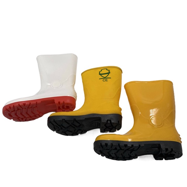 Construction Site Yellow PVC Upper Waterproof Rain Boots