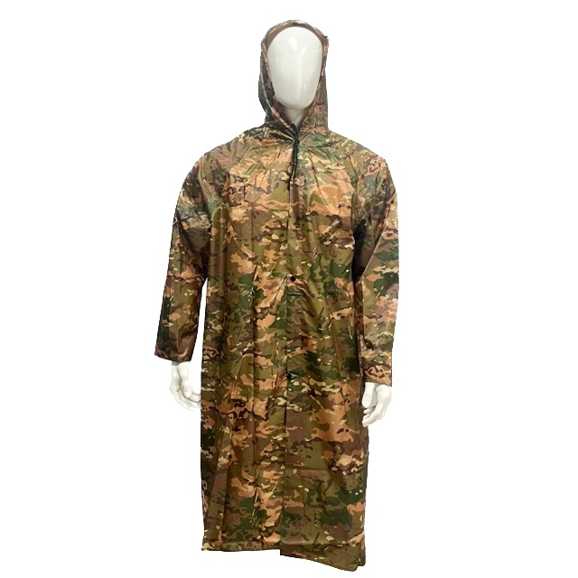 Custom Camping Poncho Tactical Waterproof Camouflage Raincoat