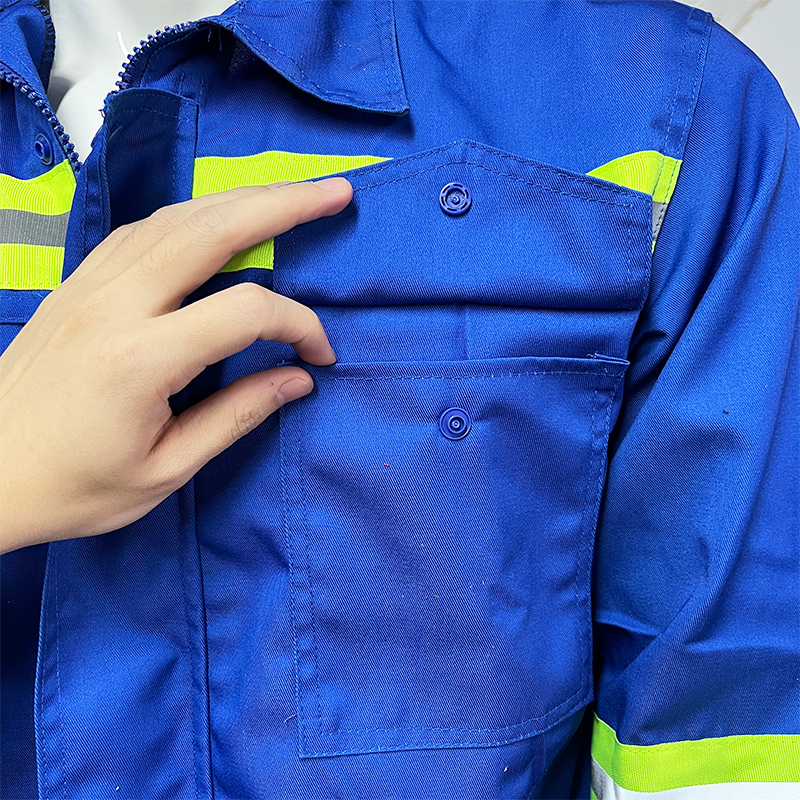 High Visibility Safety Clothes with Logo Breathable Work Clothes Safety Clothes with Security Guard Workwear 