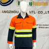 Red Security Clothing Construction Work High Visibility Workwear with Hi Vis Reflective Tape Safety cloth
