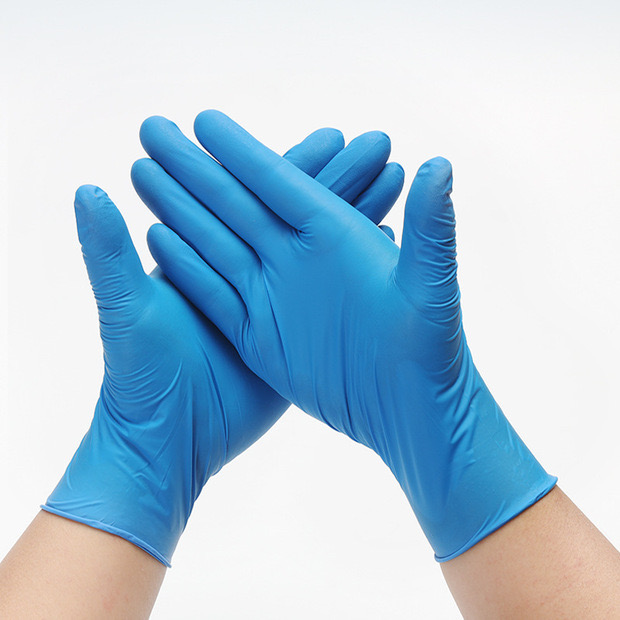 S M L Size Disposable All Natural Latex Rubber Gloves Nitrile Gloves