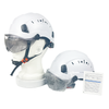 White Construction Industry Safety Helmet Suitable for Various Fields with Strip-Shaped Stomata