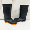 Anti-Slip Black Rubber Work PVC Farm Rain Boot with Ce Certification With Steel Toe Safety Rain Boots