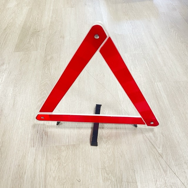 Reflective Safety Car Tripod Folded Stop Sign Warning Triangle