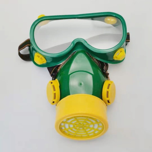 Chemical Paint Mining Half Face Gas Reusable Respirator with Safety Glasses