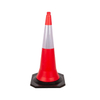 Rubber Base Road Cone Plastic Reflective Warning Traffic Cone