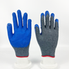 100% Polyester Industrial Gloves Knit Work Safety Labor Gloves Rubber Latex Coated Gloves