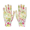 Wholesale Floral Print Mesh Gloves Safety Breathable Non Slip Garden Work Gloves for Woman