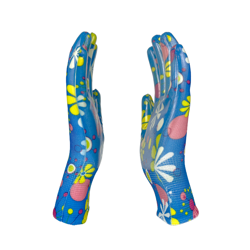 Factory Supply High Quality Nitrile Gloves Female Gloves Garden Protective Safety Gloves