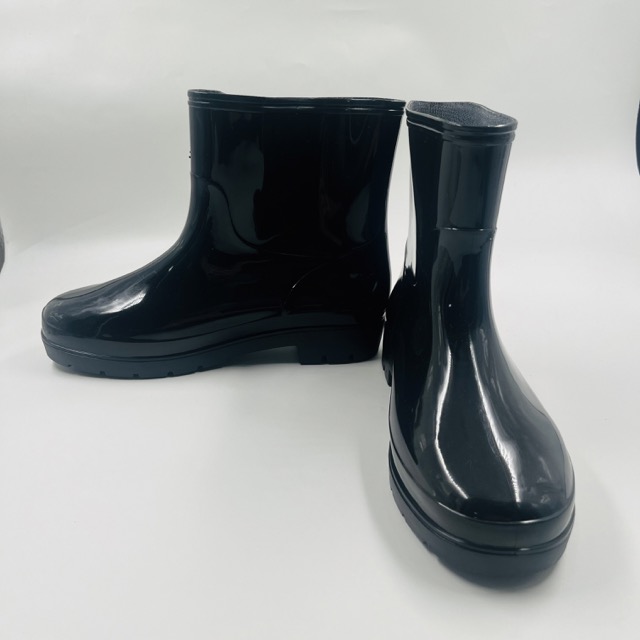 Black PVC Rain Boots Men Outdoor Gumboots