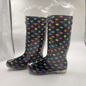 Fashion Rainbow Color Waterproof Lady Work Rain Boot