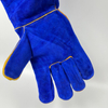 14" Anti Fire Leather Gloves Heat Resistant Welding Leather Work Gloves