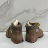 Men's Brown Slip-Resistant Safety Shoes Leather High Safety Steel Toe Slip Resistant Work Shoes