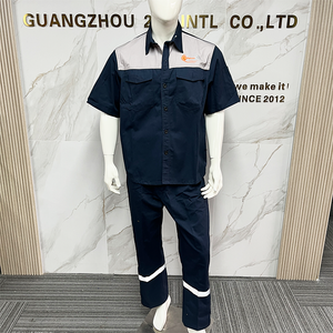 Customized Logo Short Sleeve Work Clothes Thin Breathable Safety Work Clothes Construction Safety Clothes