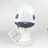 White Construction Industry Safety Helmet Suitable for Various Fields with Strip-Shaped Stomata
