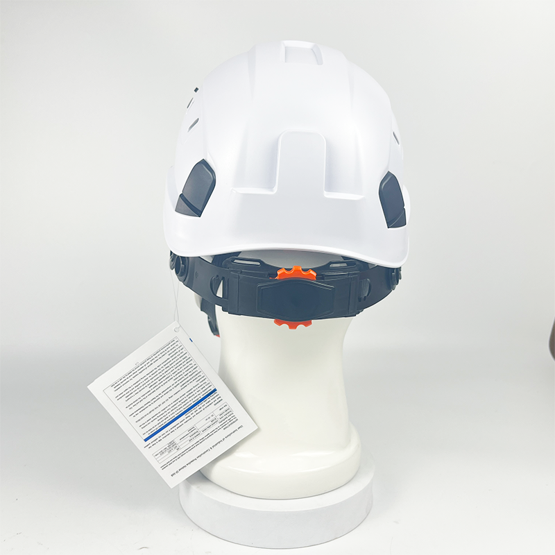 White Construction Industry Safety Helmet Suitable for Various Fields with Strip-Shaped Stomata