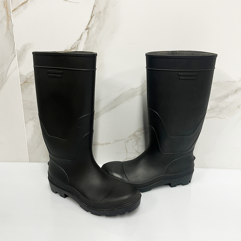 Good Quality Men PVC Safety Labor Safety Rain Boots Safety Rain Boots