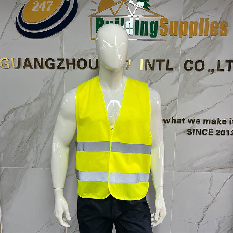 Safety Vest High visibility Reflective Safety Vest with Magic Tape Fastener for Night Shifts