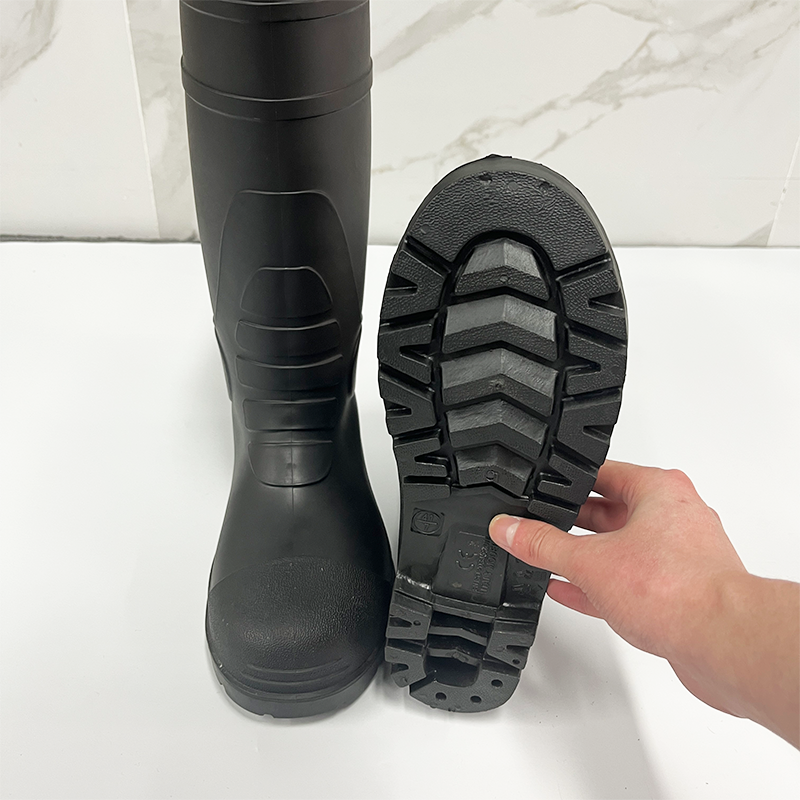 Safety Rain Boots Anti-Slip Labor Protect Rain Boots for Industry Work with Steel Toe