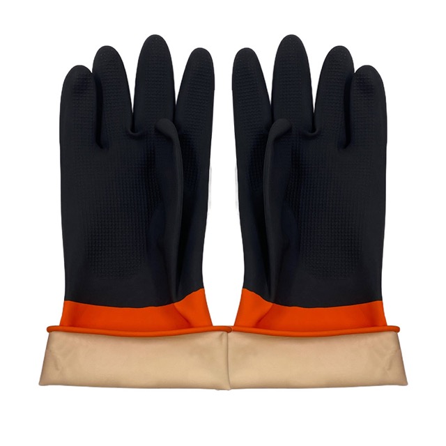 Durable Heavy Duty Acid And Alkali Resistance Rubber Industrial Gloves