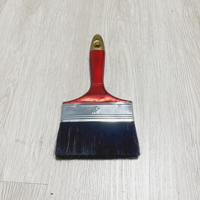 Wall Paint Brush with Red Plastic Handle Paint Brush Holder