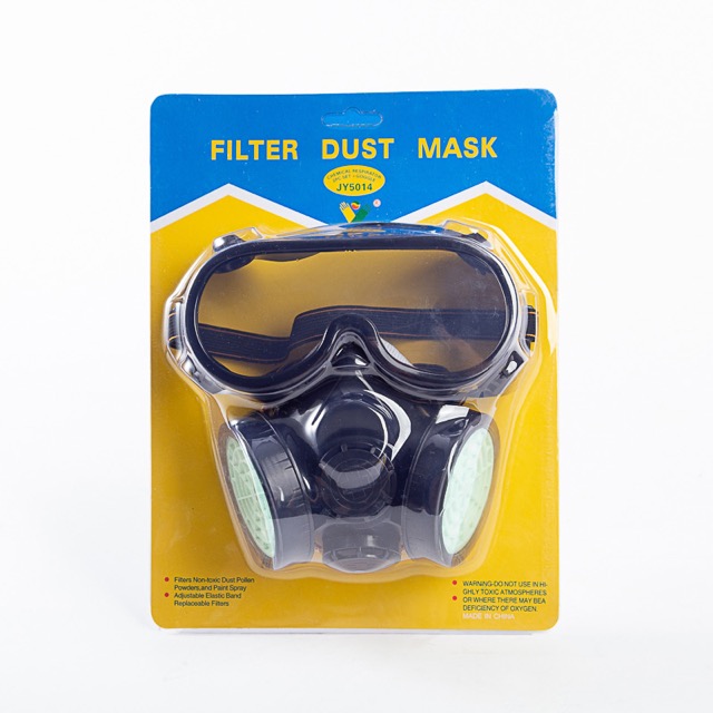  JY5014 Double Cartridge Dust Mask with Goggle