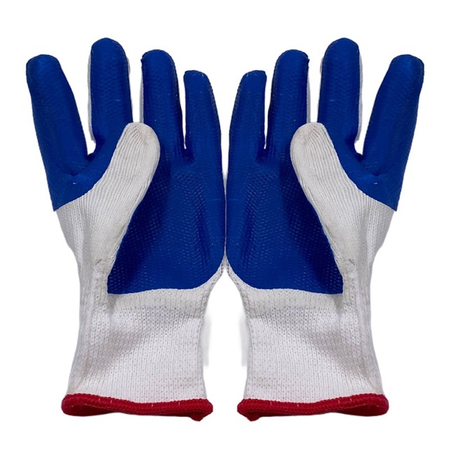 Garden Gloves Polycotton Liner Laminated Rubber Gloves