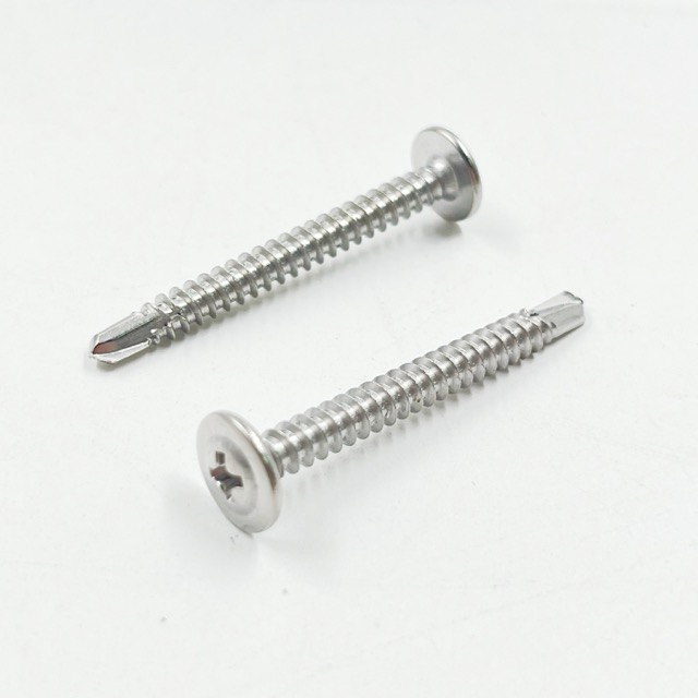 304/410 Stainless Steel Truss Phillips Self Drilling Screw Wafer Head Construction Screw