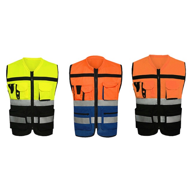 Breathable Workwear Motorcycle Reflective Safety Vest