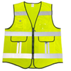 High Visibility Zipper Safety Vest With Reflective Strips