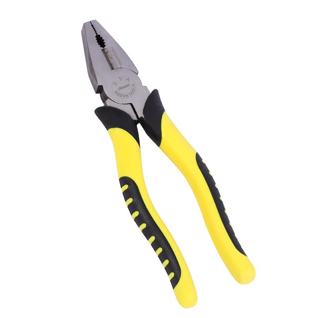 Carbon Steel 6" Combination Long Nose Pliers with Anti-slip Pvc Handle Grip