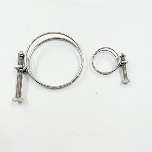 SS304/316 Stainless Steel Double Wire Hose Clamp