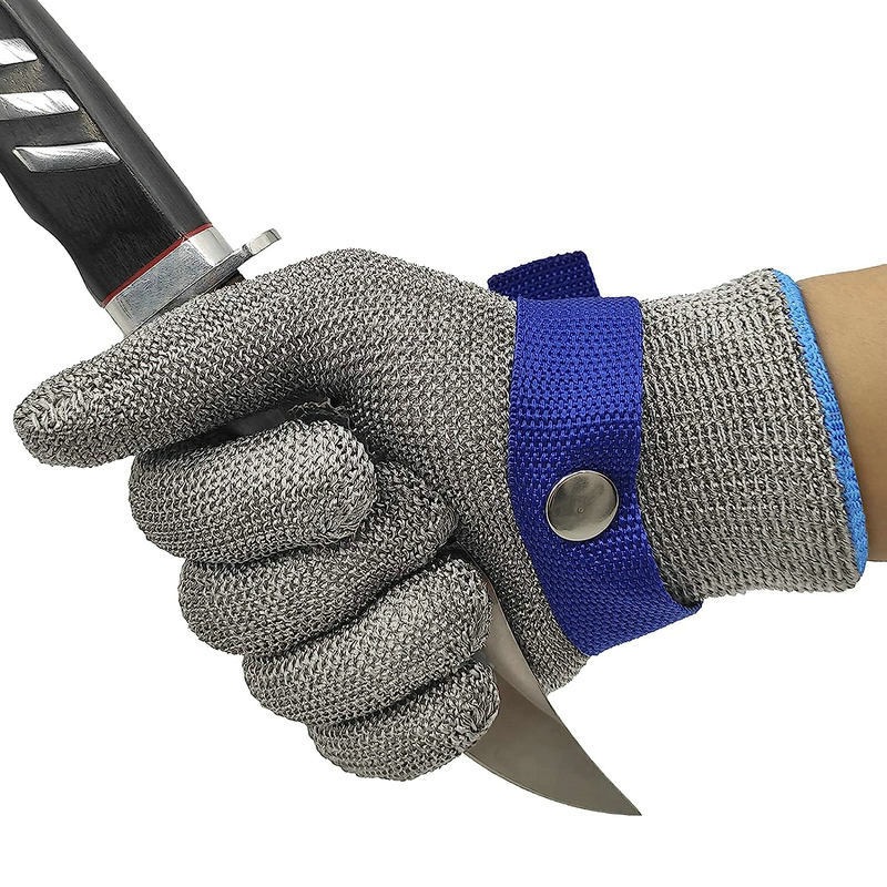 Stainless Steel Mesh Metal Glove Food Grade Kitchen Cooking Butcher Meat Cutting Safety Gloves