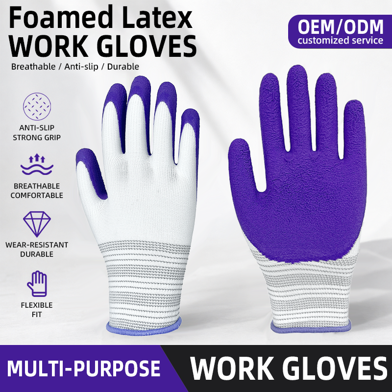 Professional Safety Gloves Wear-resistant Rubber Gloves Working Gloves for Gardening