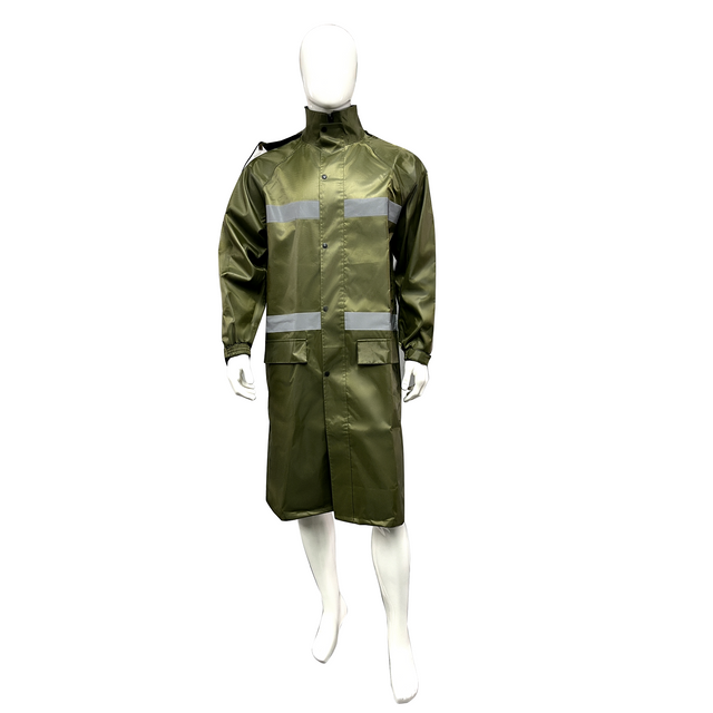High Visibility Industrial Reflective Safety Hooded Waterproof Reflector Jackets Coat Rain Coat Waterproof