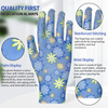Nitrile Coated Palm Work Nylon Gloves Gardening Work Ladies Breathable Dipped Rubber Safety Gloves