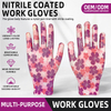 Nitrile Coated Palm Anti-static Color Nylon Woven Gardening Picking Wear protection Safety Work Gloves