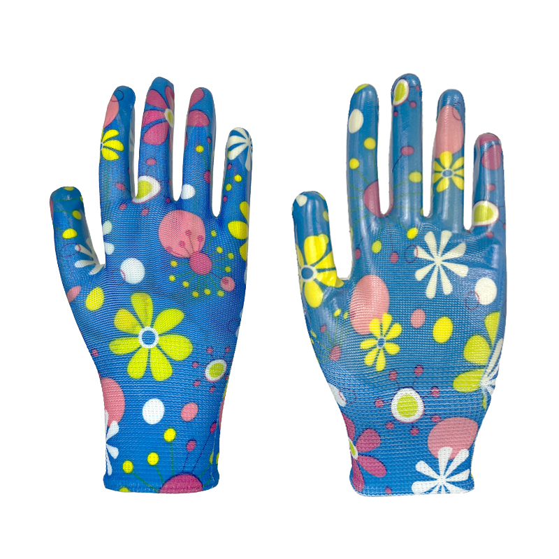 Factory Supply High Quality Nitrile Gloves Female Gloves Garden Protective Safety Gloves
