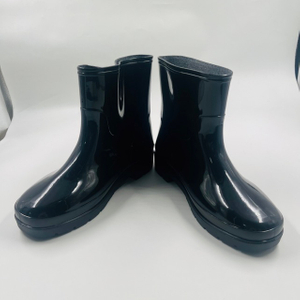 Black PVC Rain Boots Men Outdoor Gumboots