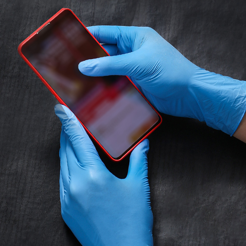 S M L Size Disposable All Natural Latex Rubber Gloves Nitrile Gloves