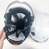White Construction Industry Safety Helmet Suitable for Various Fields with Strip-Shaped Stomata