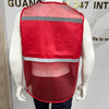 Mesh Breathable Vest with Zipper High Visibility Reflective Safety Vest