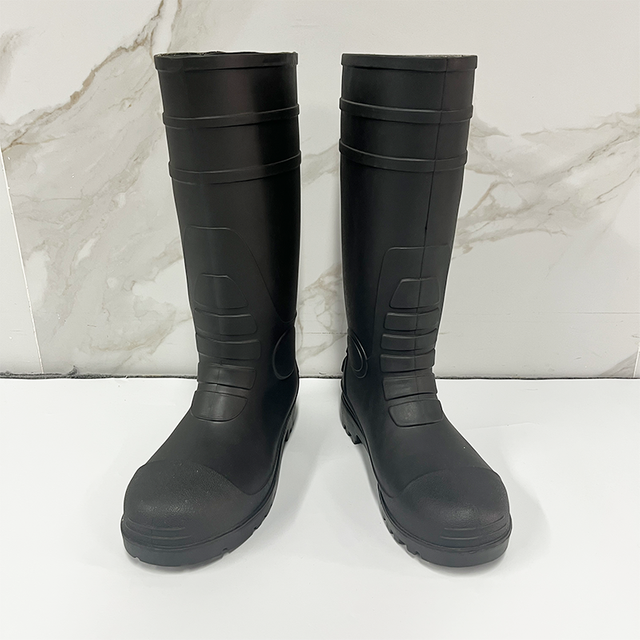 Safety Rain Boots Anti-Slip Labor Protect Rain Boots for Industry Work with Steel Toe