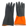 Heavy Duty Safety Gloves Natural Rubber Black Industrial Glove